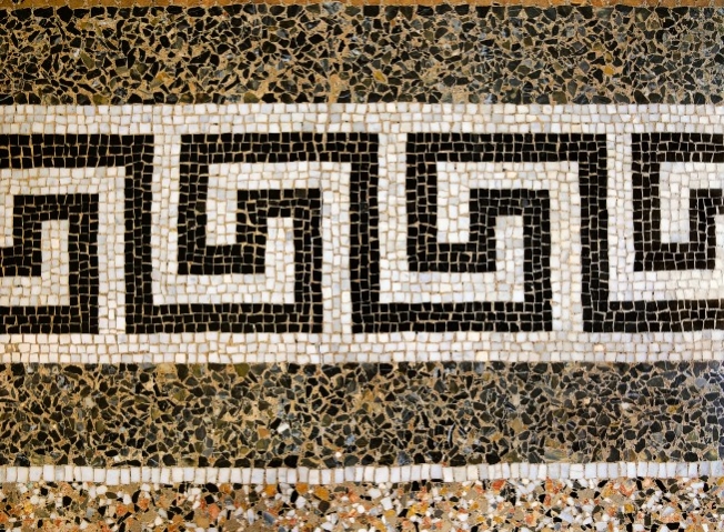 Detall del paviment de les sales nobles del Palau Centelles - Fotografia: Pere Vivas
